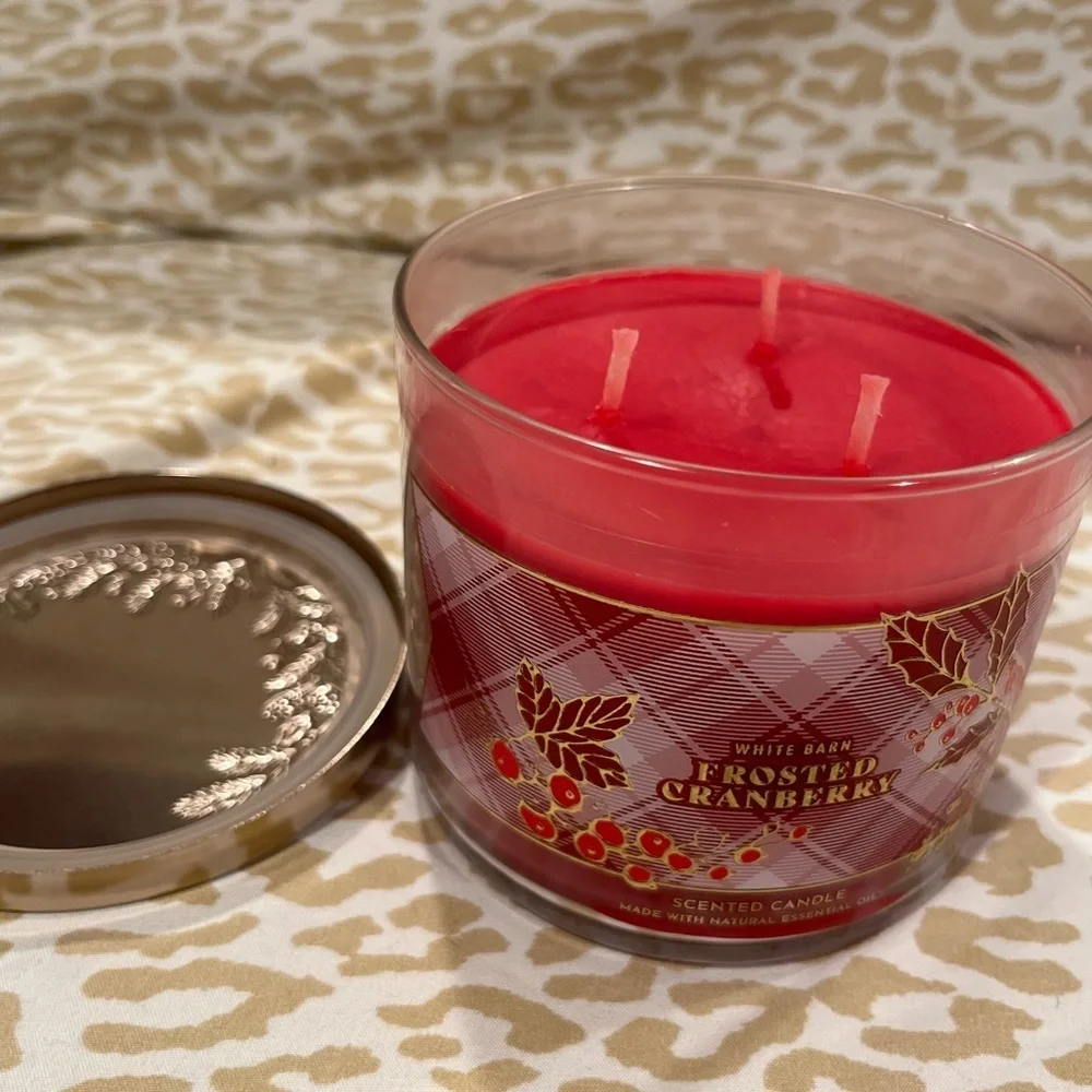 Frosted Cranberry 3 Wick Candle